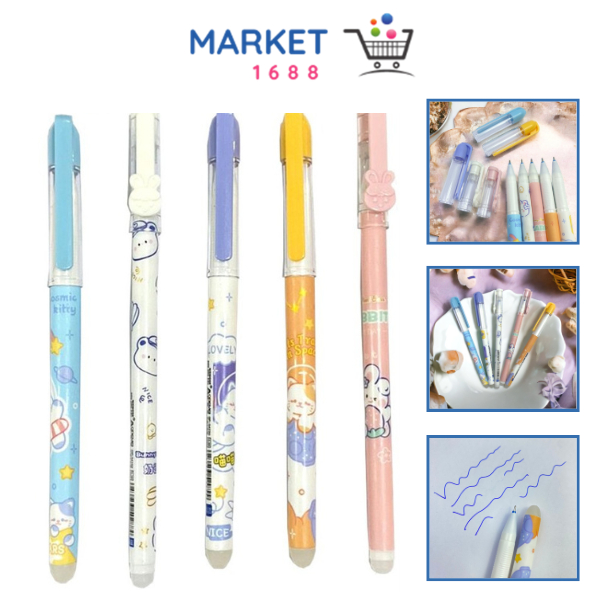 

Market1688 Pulpen Gel 0.5mm Erasable Gel Pen Bolpoin Tinta Gel Cair Bisa Di Hapus Pena Aesthetic Edition Karakter Kartun