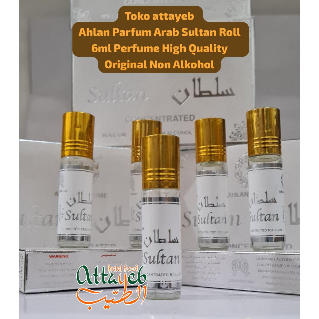 Ahlan Parfum Arab Sultan Roll 6ml Parfum Original Non Alkohol