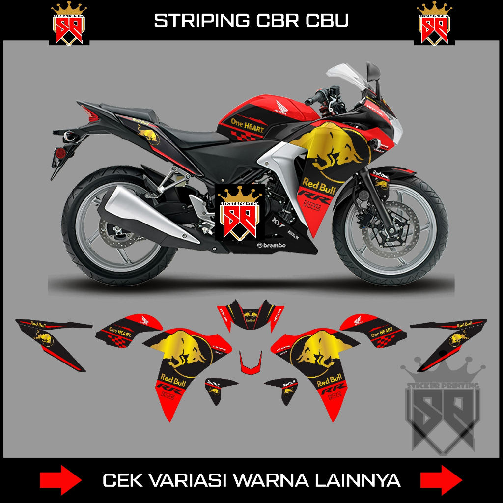 decal striping honda cbr cbu 150 / sticker cbr 150 cbu