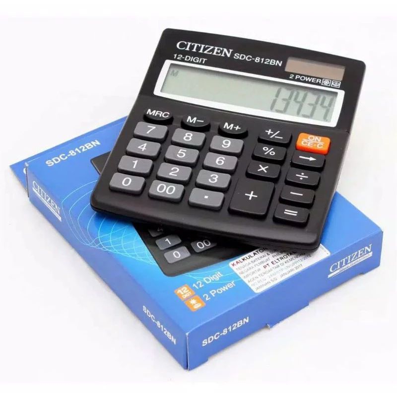 

kalkulator 12 digit citizen 2power citizen sdc-812bn
