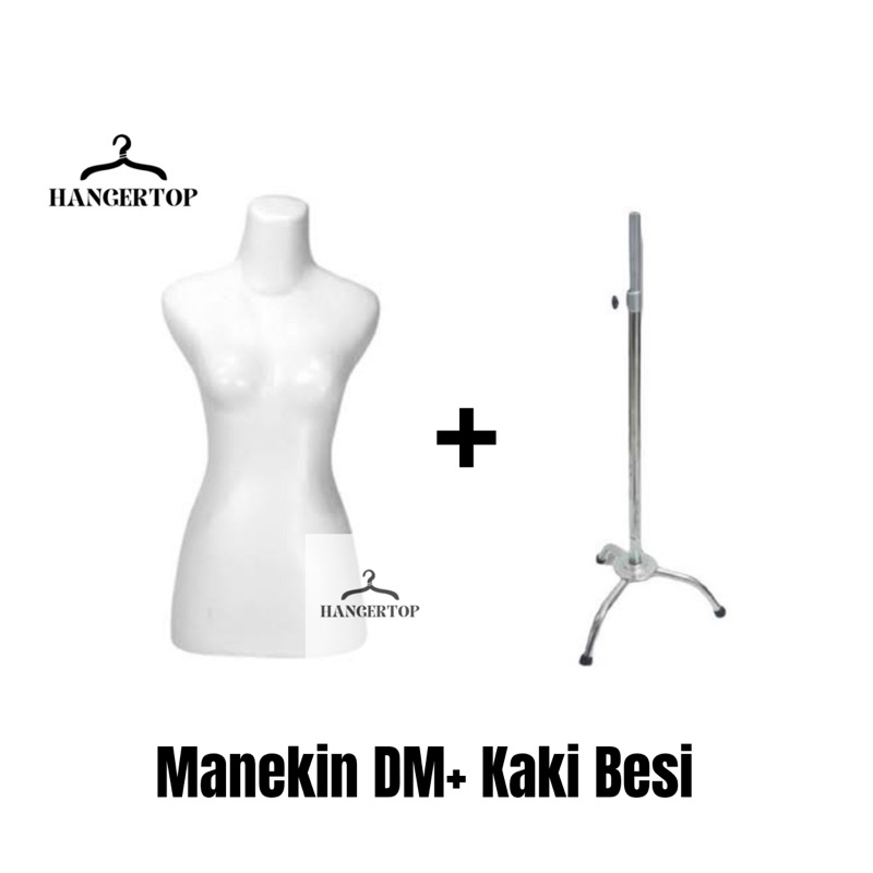 PATUNG PLASTIK DM ATAU MANEKIN DM+ KAKI BESI