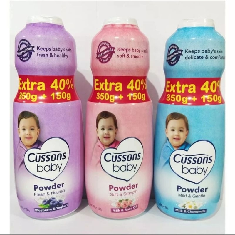 BEDAK BAYI CUSSONS BABY 350 GRAM + 150 GRAM (500 GRAM)