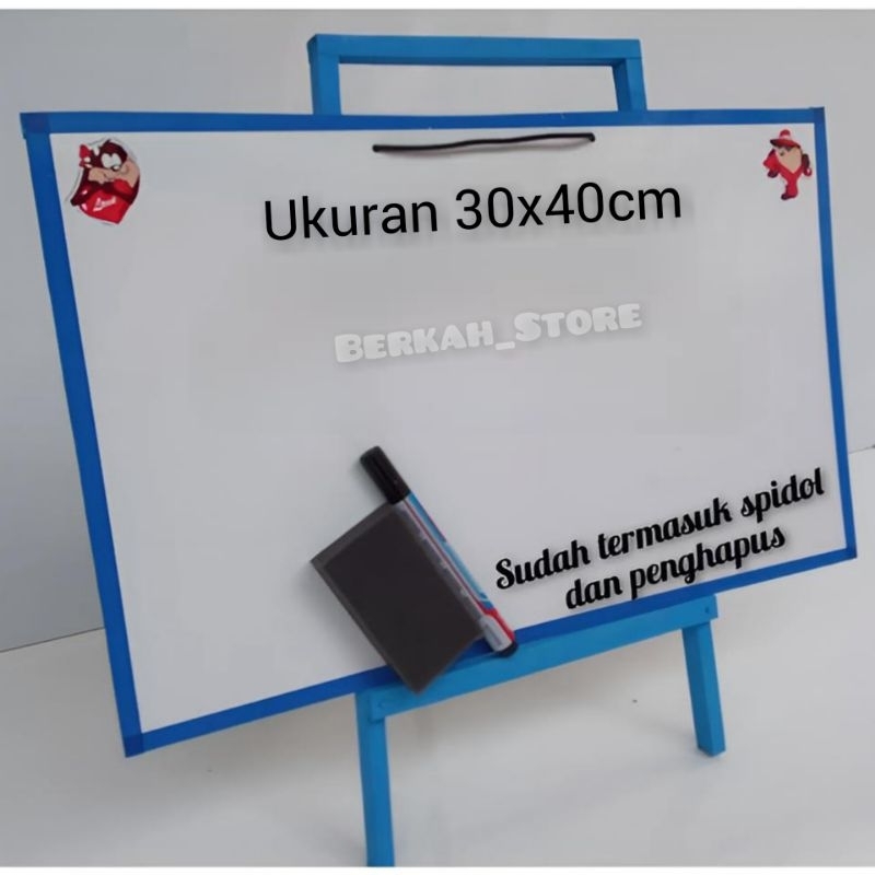 

Papan Tulis Anak Karakter Satu Set Penyanggah Gratis Spidol Dan Penghapus