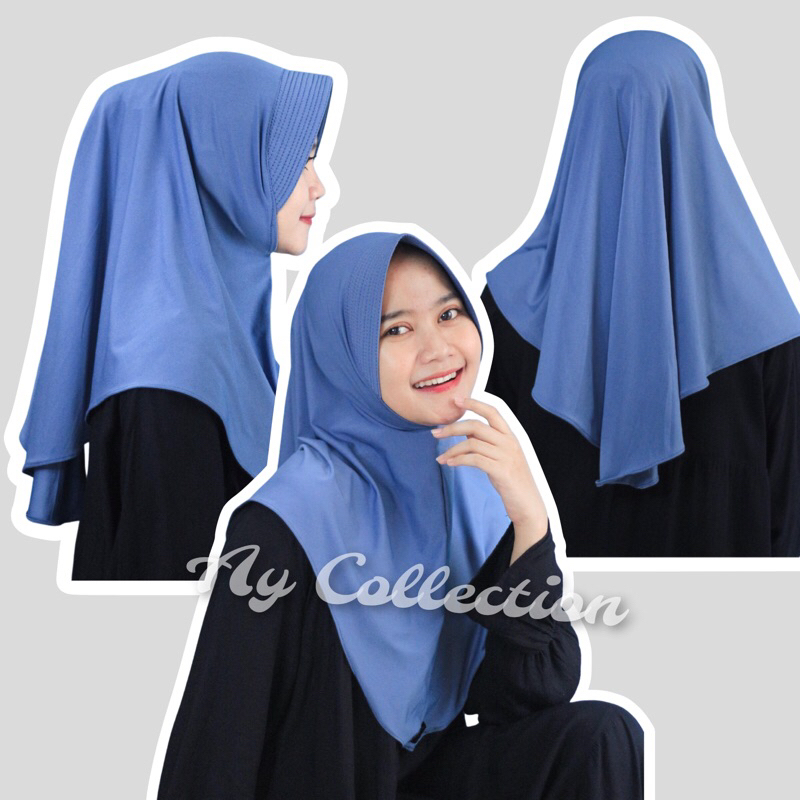Hijab Bergo Ay Collection M | Hijab Bergo Menutup Dada | Bahan Jersey Premium