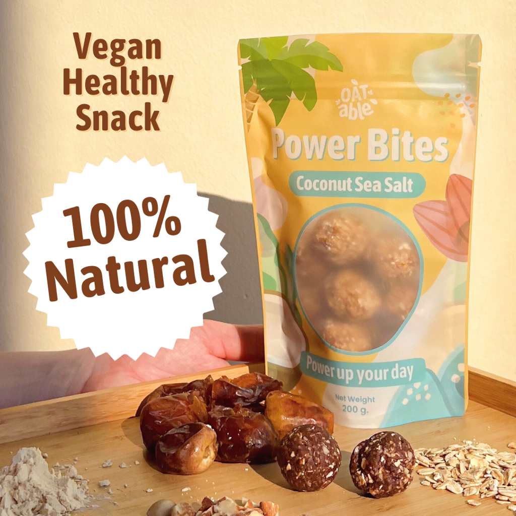 

Power Bites Coconut Sea Salt 200g Healthy Snack Oat Protein Kesehatan