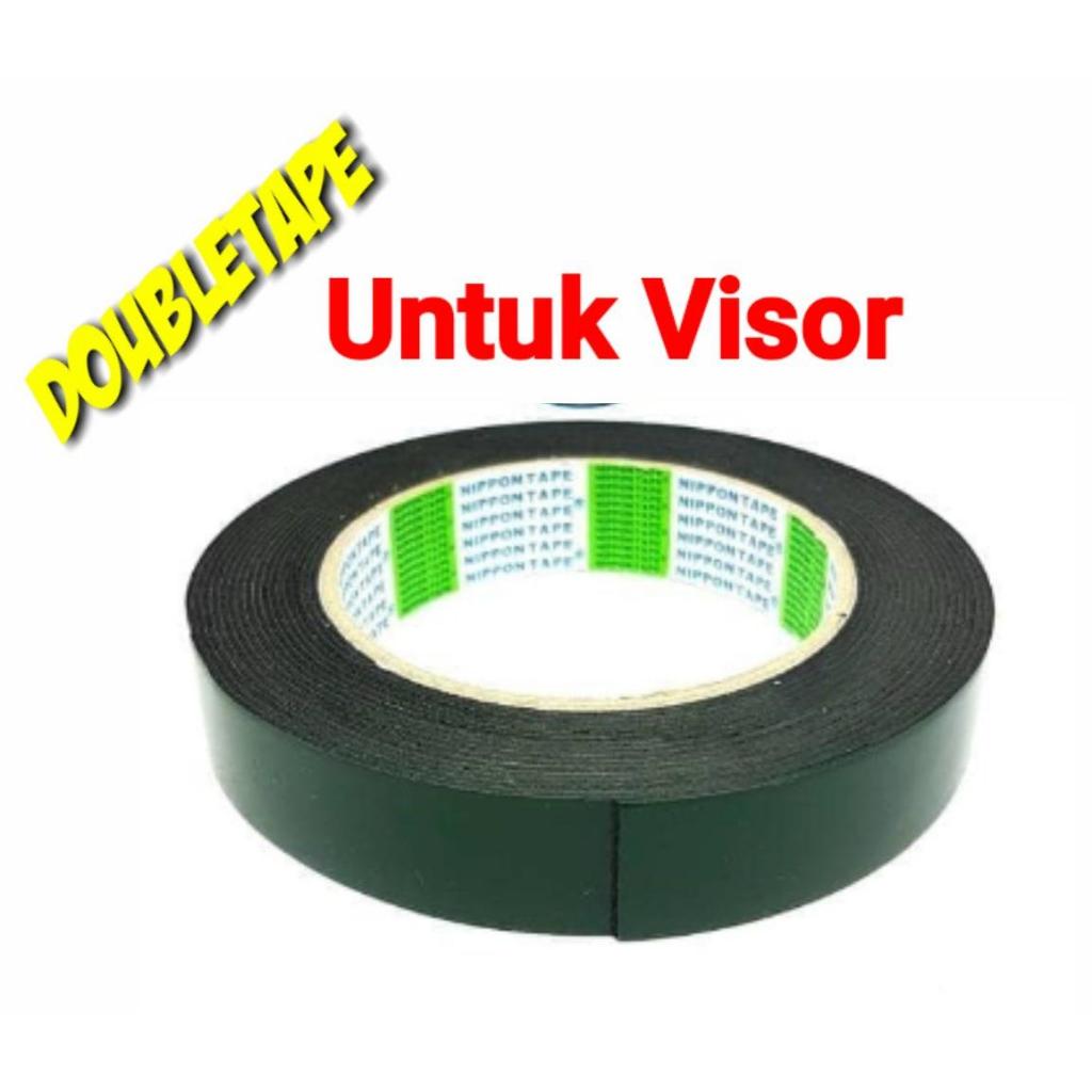 Double tape Tebal Lem Visor Motor Perekat Untuk Visor,Kaca,Kayu 20mmx5m Doubletip perekat Kuat Doube