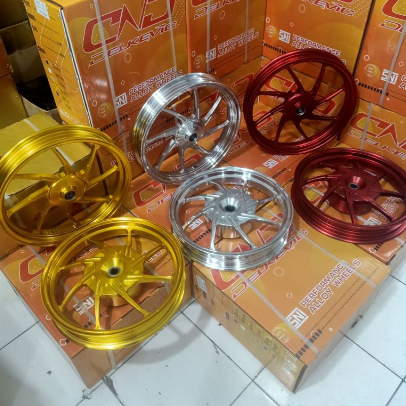 Velg Racing Delkevic Beat Vario 110 Scoopy Genio Beat Fi roda Genio beat fi Scoopy new velg Genio be