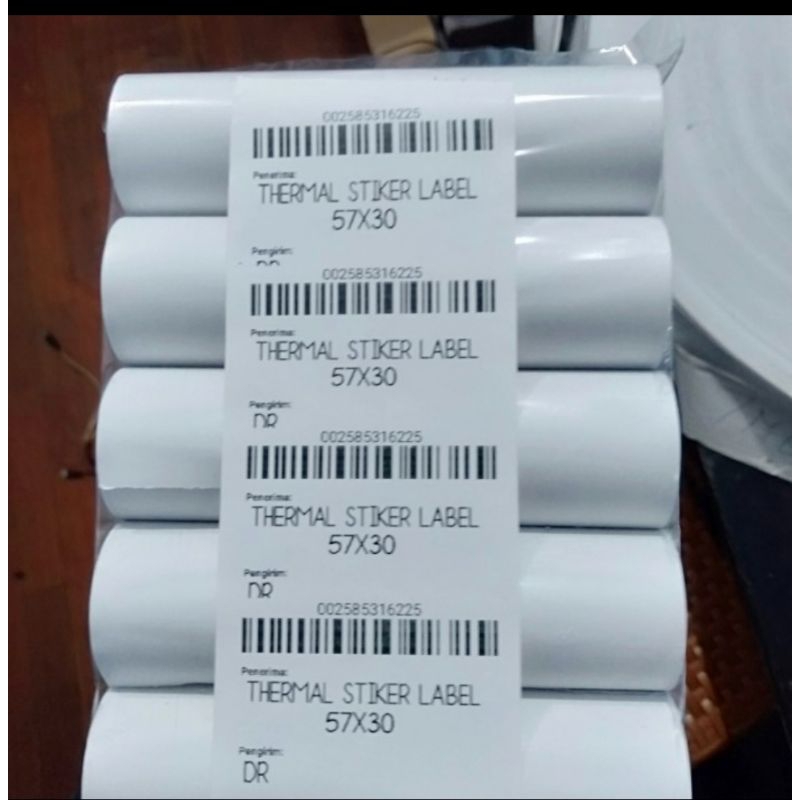 

Kertas Label Stiker Thermal 58mm x 30mm panjang 5 Meter