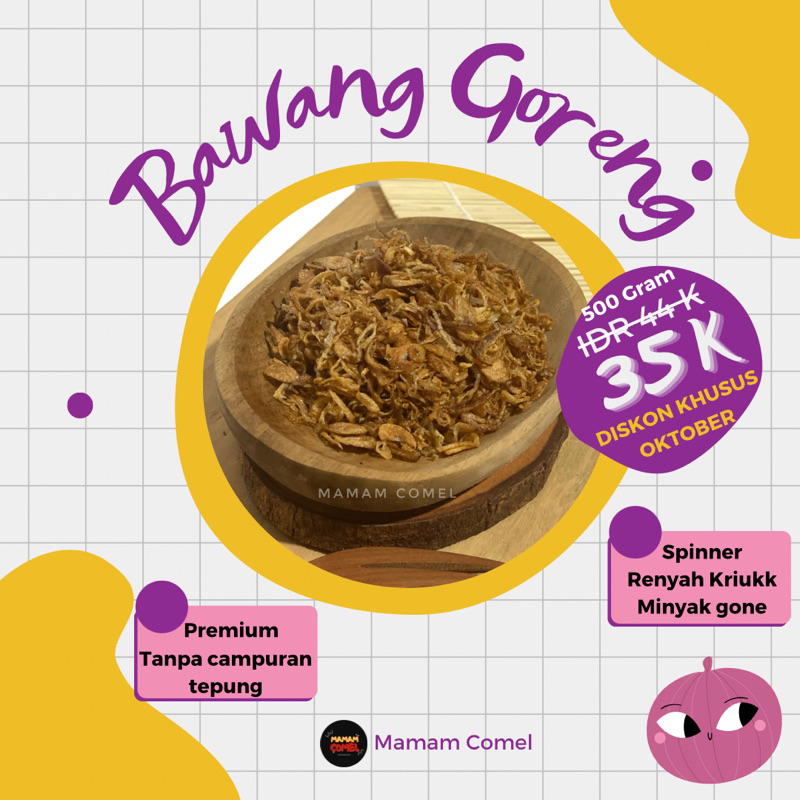 

Bawang Goreng 500 g Bawang Merah goreng