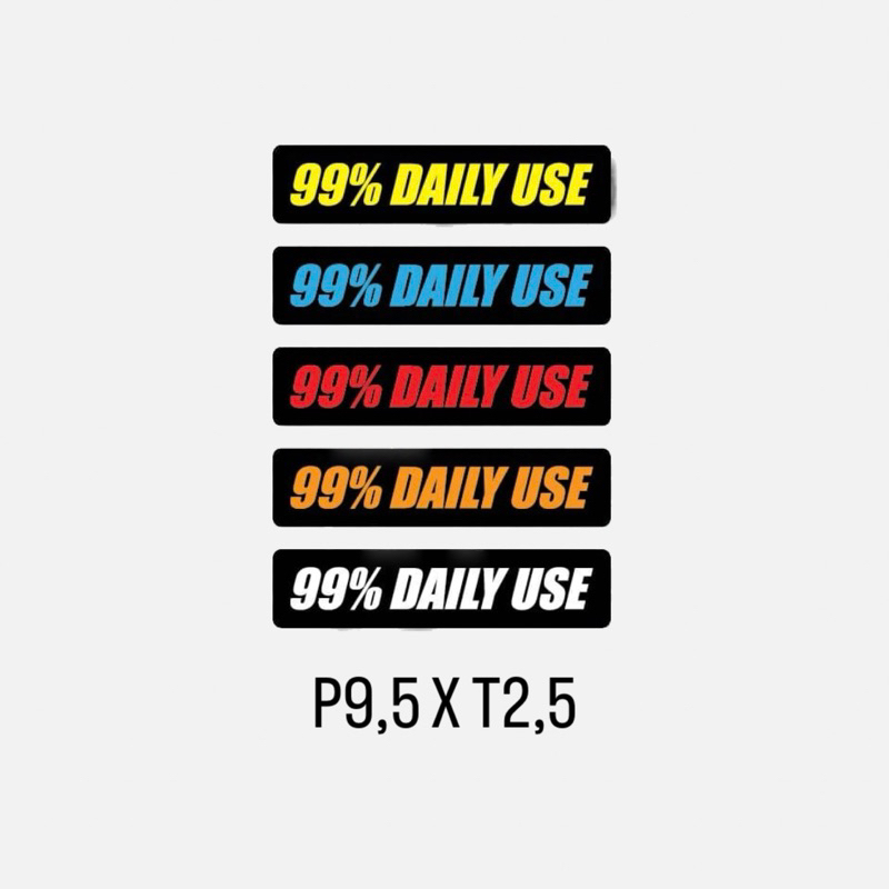 

Sticker 99% Daily Use Cutting Premium Anti Air tidak buram Sticker stiker daily use
