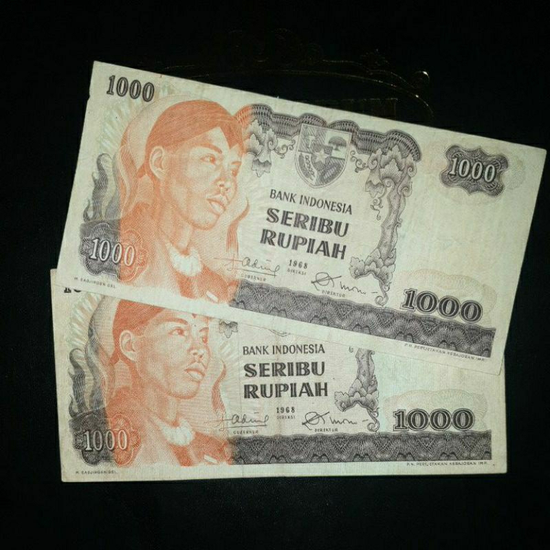 Uang Kuno Seri Sudirman Pecahan 1000 tahun 1968