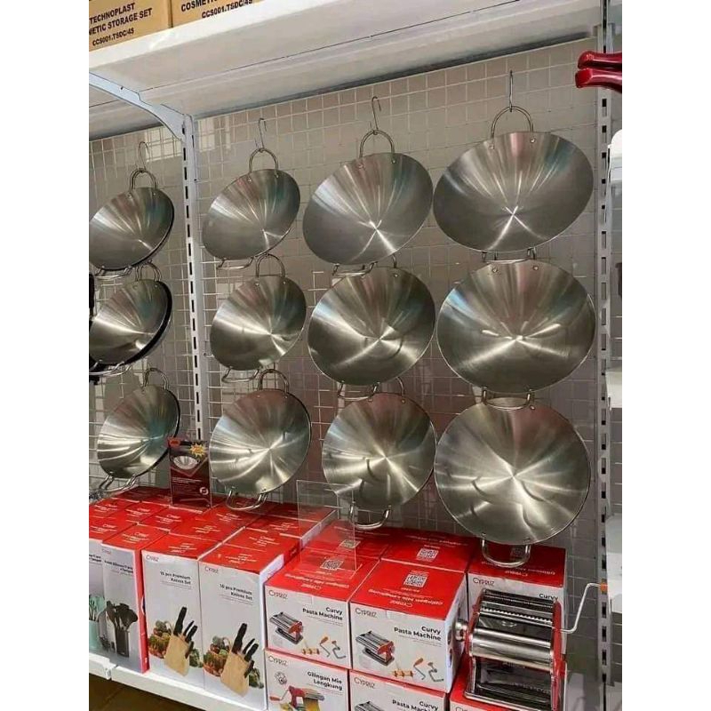 WAJAN STAINLESS-  #wajan glowing Golden Flying Fish Harden Stainless Steel