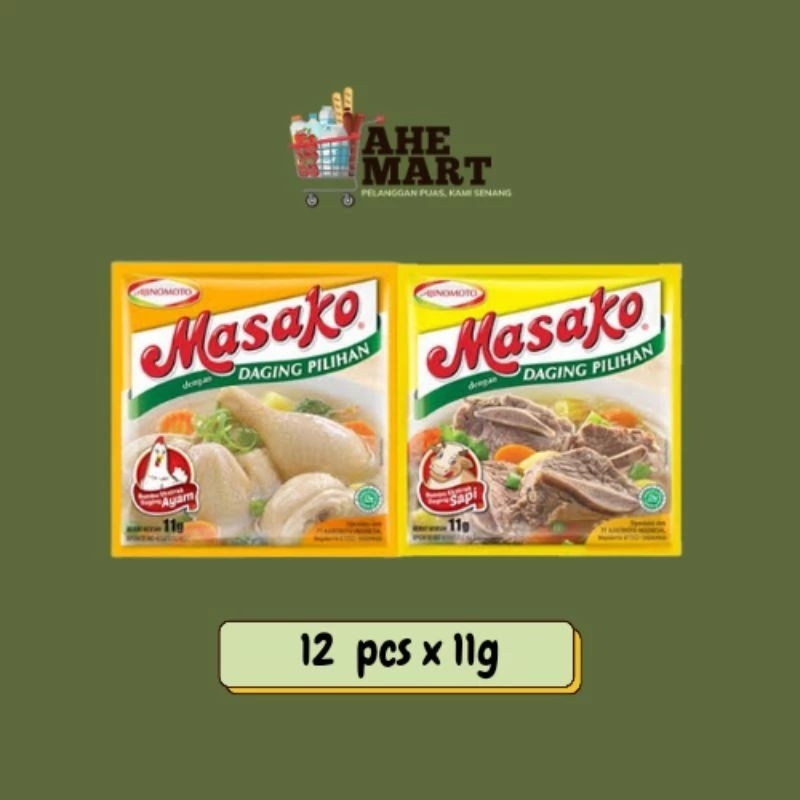 

MASAKO AYAM/SAPI RENCENG ISI 3 RENCENG X 12 SACHET