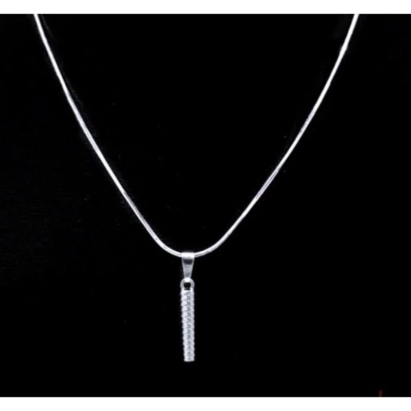 KALUNG BANDUL BAMBU PRIA DAN WANITA TITANIUM STAINLESS