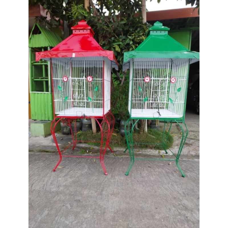 sangkar besi kadang besi beo