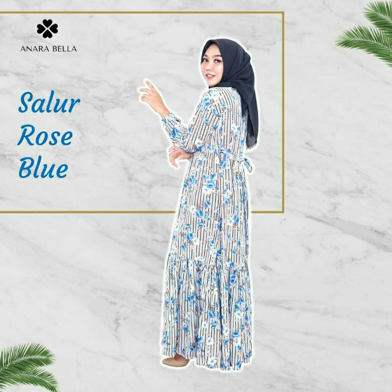 Gamis Rayon Viscose Premium Gamis Motif Bunga