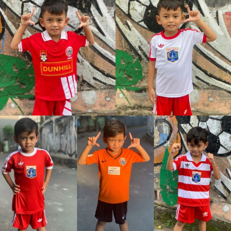 JERSEY RETRO ANAK (JERSEY & CELANA)