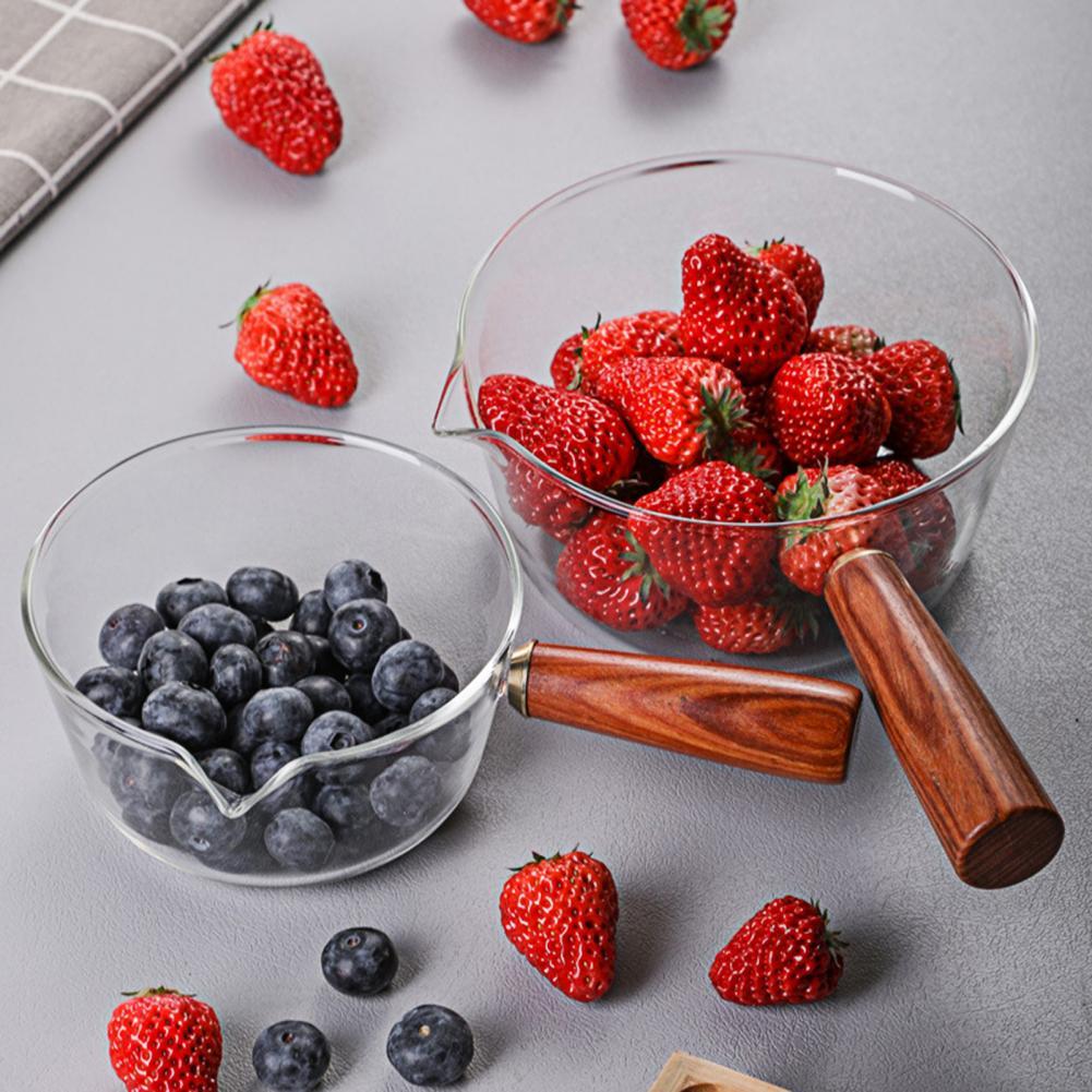 Panci Kaca Bening Panci Soup Pot Gagang Kayu