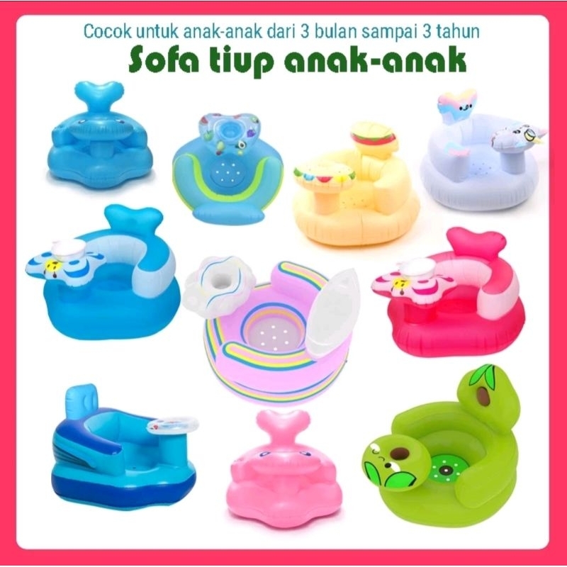 Sofa bayi belajar duduk sofa bayi sofa kursi makan bayi tiup /  untuk belajar duduk dan makan