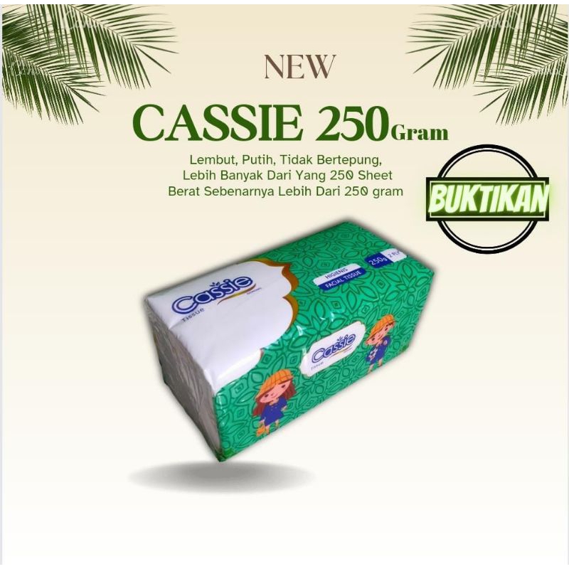 CASSIE TISSUE FACIAL 250 GR | MURAH 2 PLY | TISU TISSUE FACIAL CASSIE