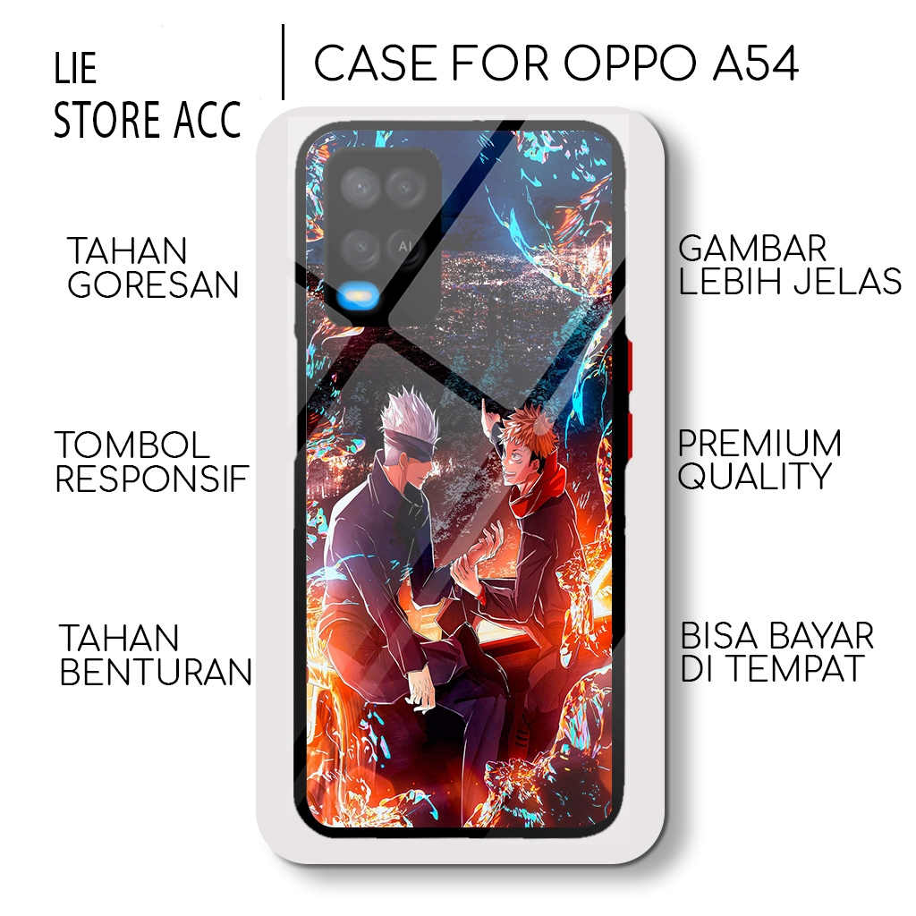 Case OPPO A54 ANIME - - JUJUTSU KAISEN - ANIME KARAKTER JUJUTSU Hardcase 2D Fashion Casing bumper ha