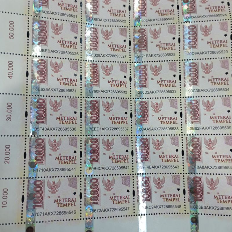 

MATERAI TEMPEL 10000 / pcs