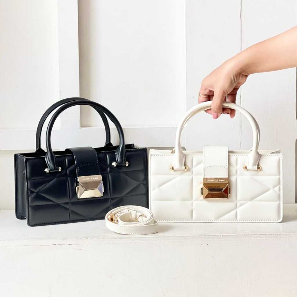 CNK Blanche Quilted Top Handle Bag (C1613)