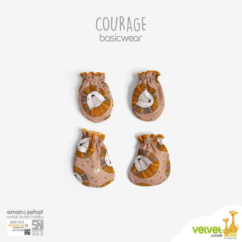 Velvet Junior Set Sarung Tangan Dan Kaki Saja Motif Terbaru