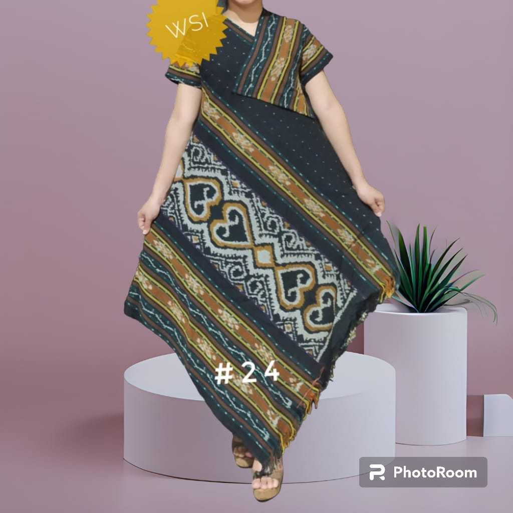 TERBARU Dress Tenun asli jepara Model Dress Panjang/Dress wanita Tenun Asli/WSI