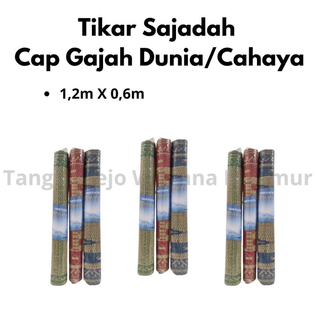 TIKAR PLASTIK GAJAH DUNIA / CAHAYA,TIKAR SAJADAH,TIKAR ANYAM