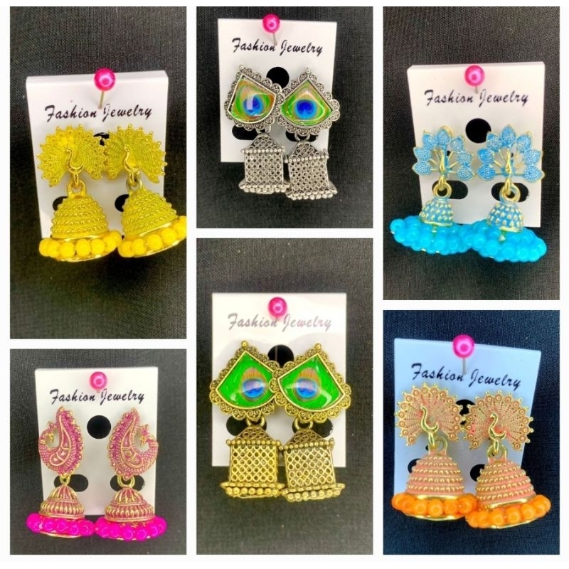 anting jhumka / jhumka / anting india / perhiasan india