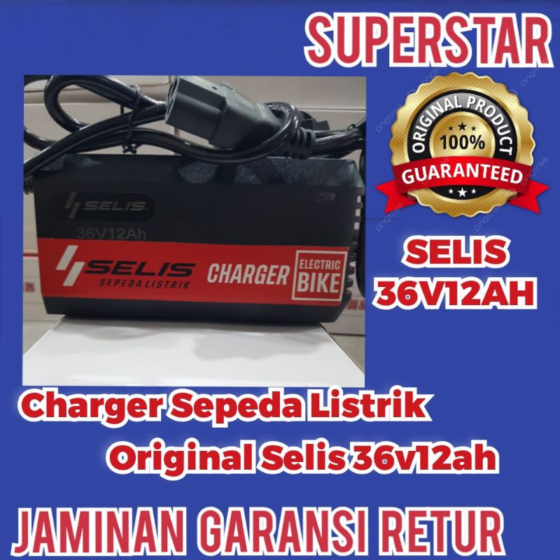 Charger Baterai Sepeda Listrik Selis 36v12ah