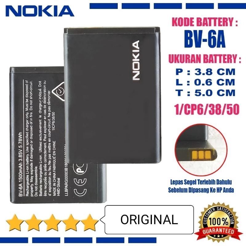 Baterai Nokia 2720 Flip Nokia Pisang reborn  8110. TA-1168 TA-1170 TA-1295 BV6A.