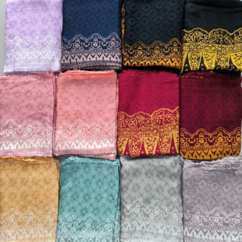 WIKE BATIK | SET KAIN JUPRI PALEMBANG VISCOSE | BATIK TRUSMI