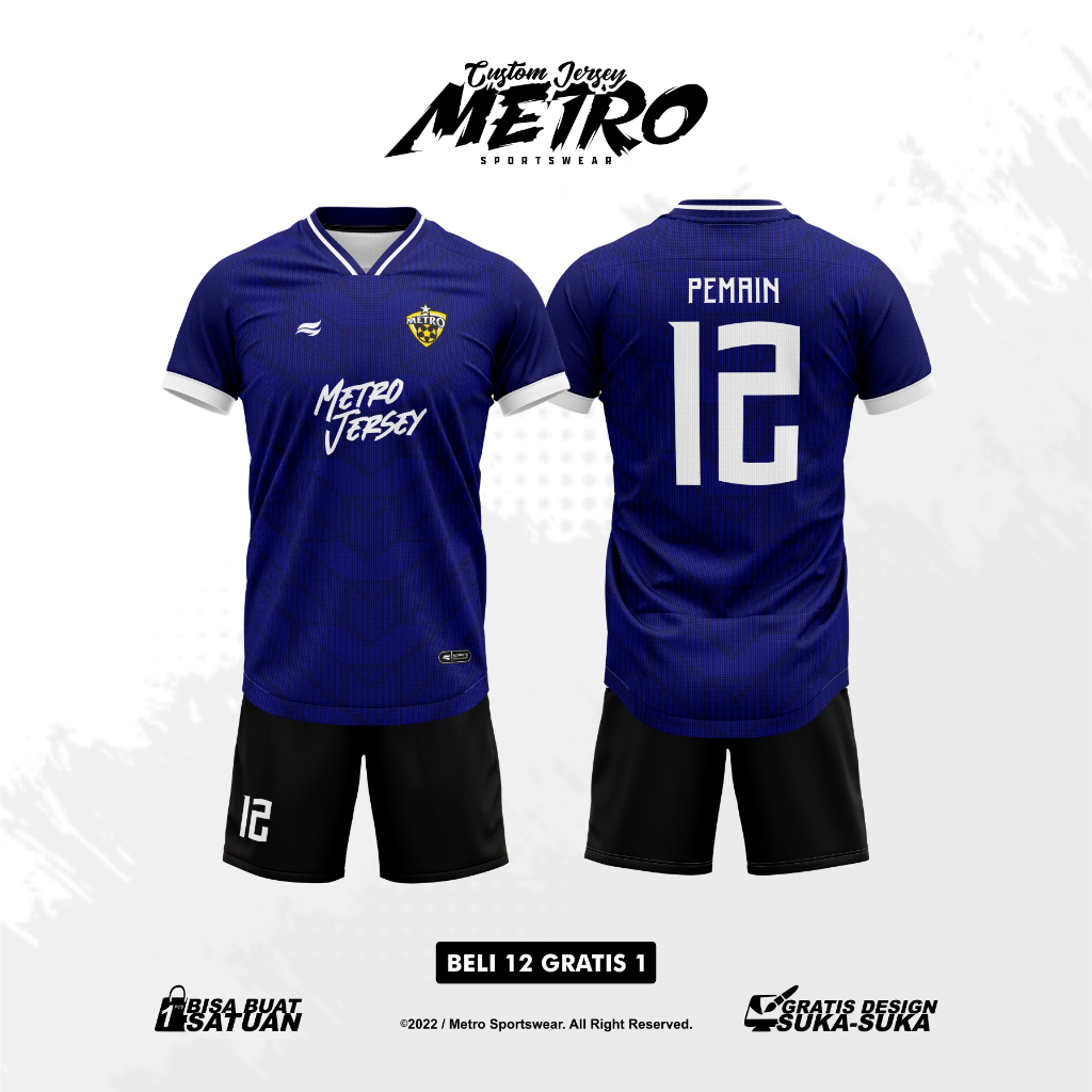 Jersey Futsal Team Free Custom Full Printing