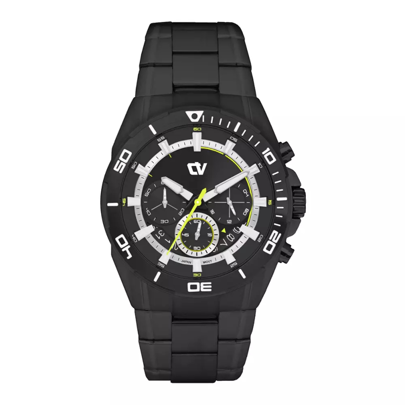 Jam Tangan Pria Tali Rantai Christ Verra CV C 21842G-16 BLK