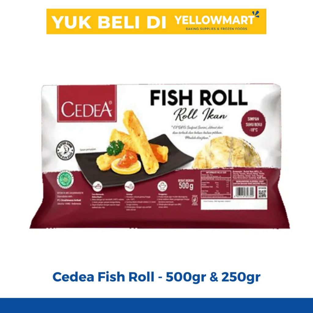 

Cedea Fish Roll Otak Otak Ikan Lapis Kulit Tahu Frozen - 500g/ 250gr