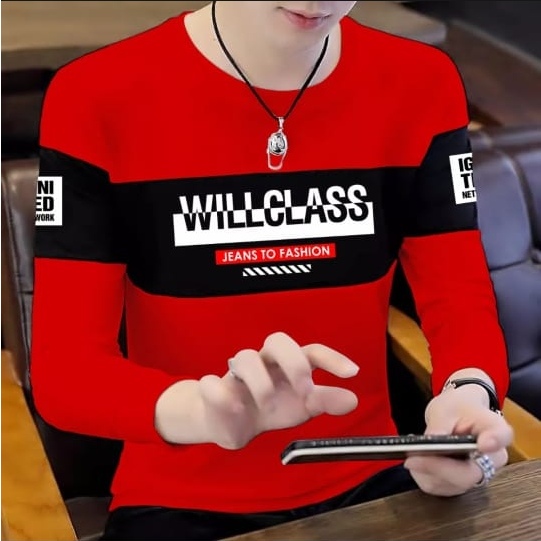 Bisa COD Sweter Keren Promo Sale Kaos Pria Terbaru Willclass Baju Unisex Cowok Kekinian Crewneck Pria Distro Kaos Pria Lengan Panjang Sweter Cowok Terlaris Kaos Oblong Murah Sweater Pria Remaja Dewasa