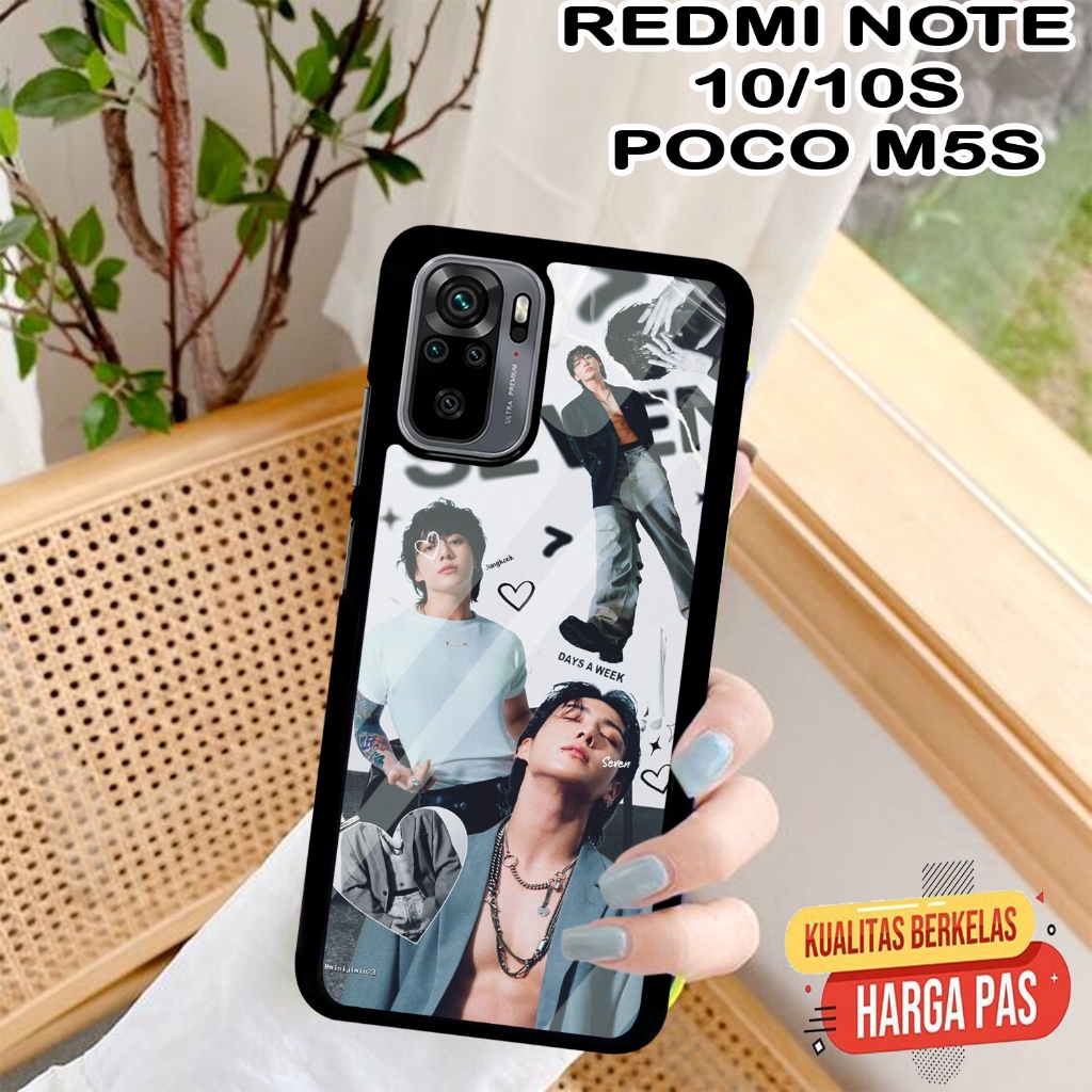 [KS01]  CASE GLOSSY XIAOMI REDMI NOTE 10 10S 4G POCO M5S  |CASING KEKINIAN LUCU |Casing Kilau Hp Mot
