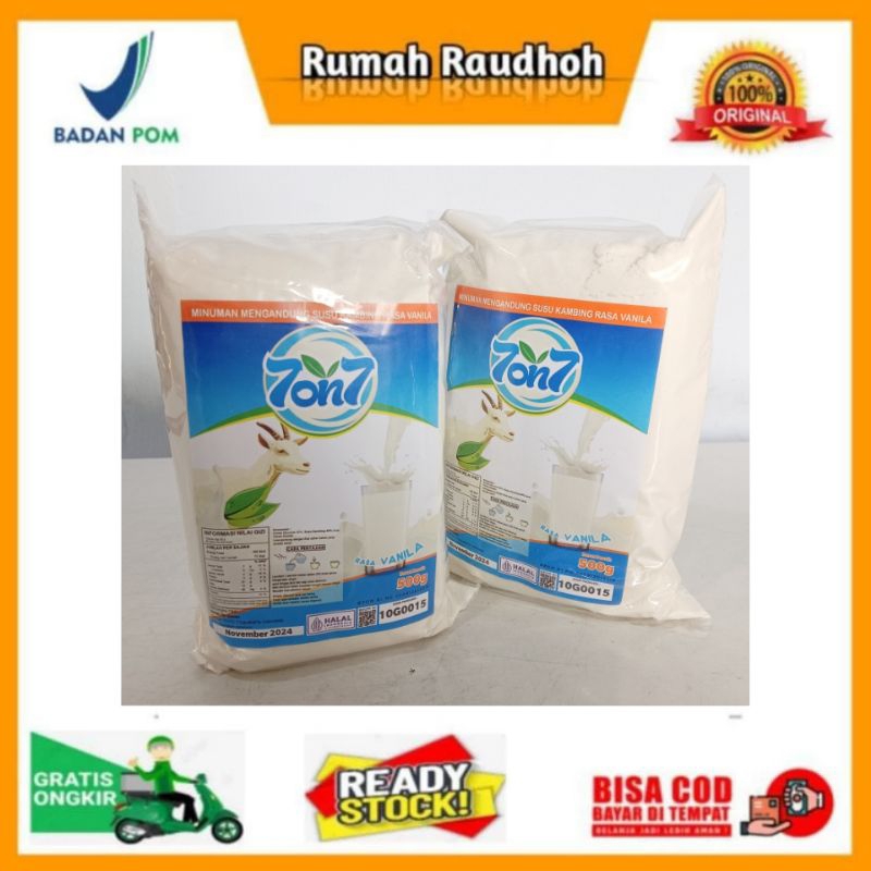 

SUSU KAMBING ETAWA BUBUK 7on7 KEMASAN 500 GRAM RASA VANILA