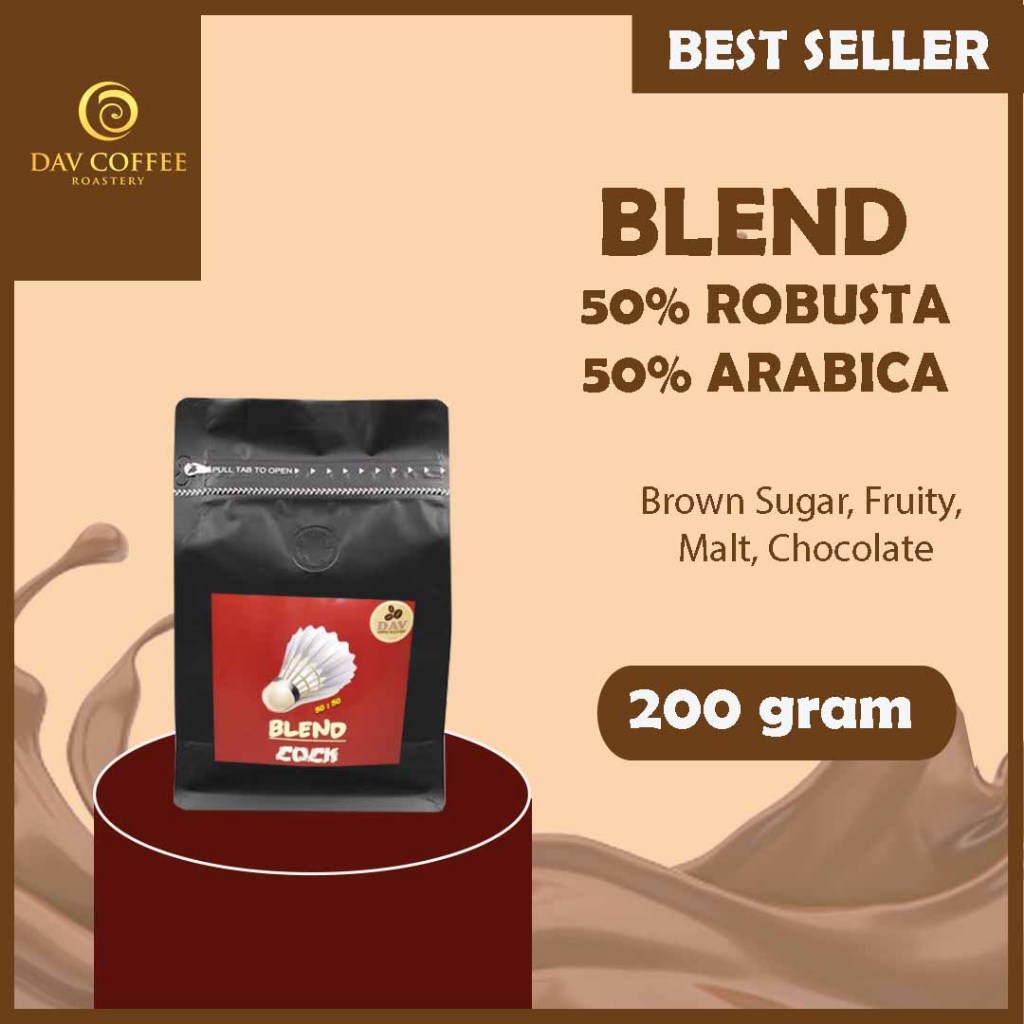 

House Blend Cock 50% robusta 50% arabika 200 gr