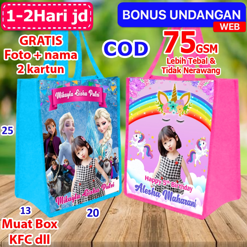 

Tas Snack Ulang Tahun Anak Unicorn