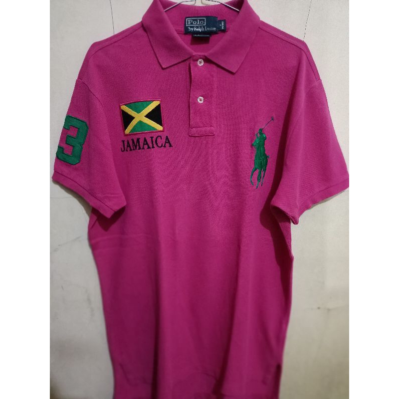 kaos Polo Ralph lauren flag Jamaica(Rare)