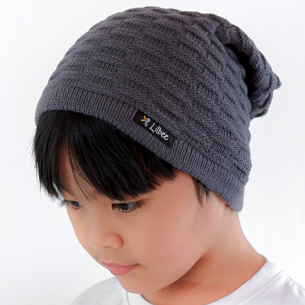 Lilbee Kids - Topi  Kupluk Anak Laki Laki Perempuan Beanie Hat Anak Unisex 2 - 10 Tahun Keren Origin