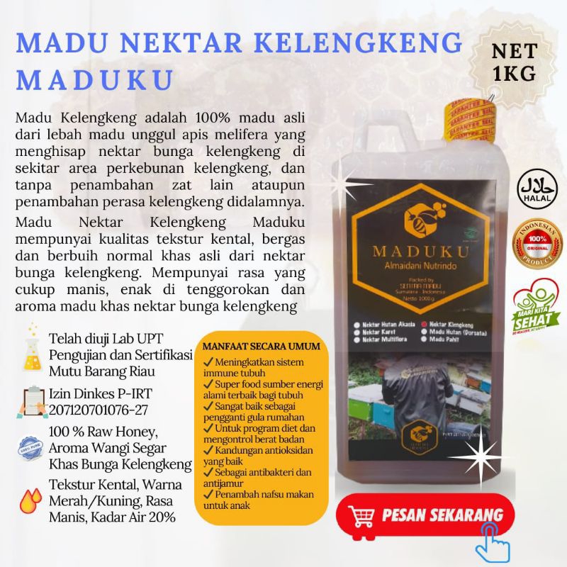 

MADU NEKTAR KELENGKENG 1000 GR