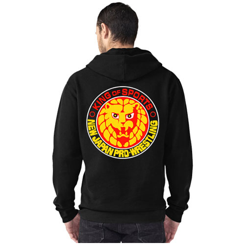 NJPW New Japan Pro Wrestling Hoodie Bahan Katun Fleece | Jaket Hoodie Jumper & Ritsleting | Bisa COD