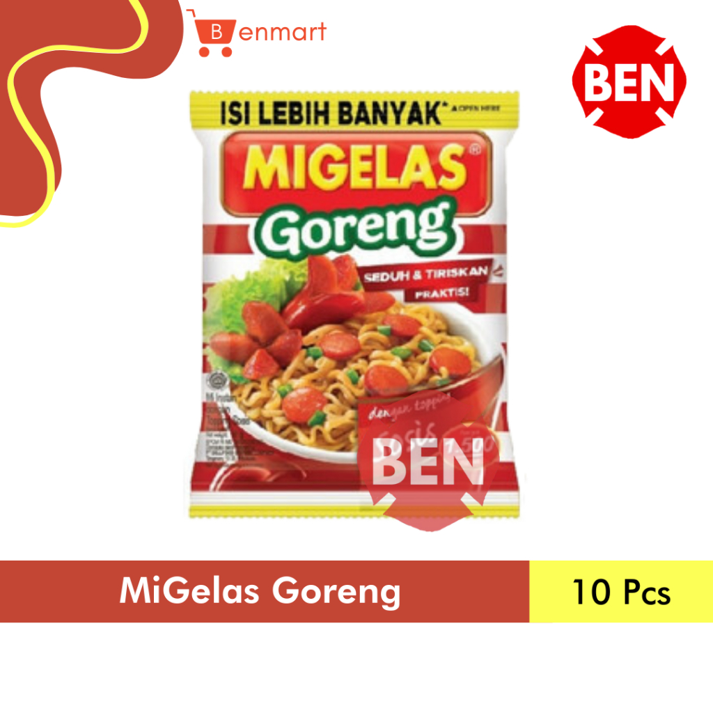 MIGELAS GORENG 1 Renceng 10 Pcs Mie Mi Gelas Instan Seduh Mayora Dus