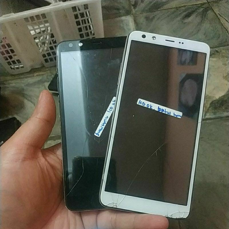 lcd frame bekas evercoss u6