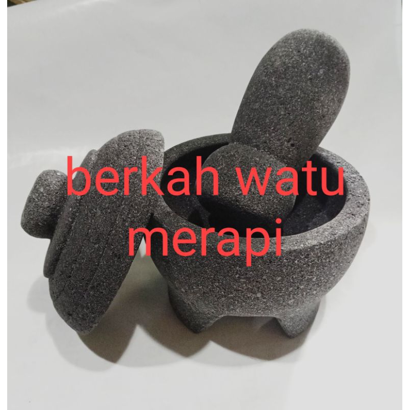 lumpang/cobek batu asli