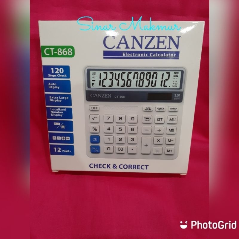 

KALKULATOR CANZEN CT 868 12 DIGIT